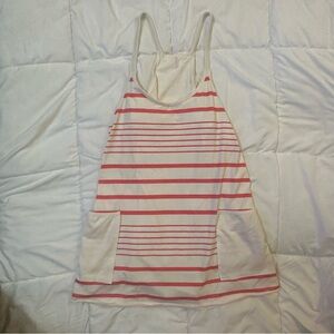 Free People FP Movement Hotshot Minidress Striped Pink & Ivory